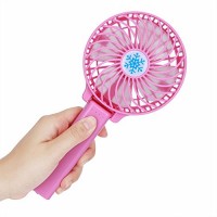Mini Air Fan DEESEE(TM) Portable Rechargeable Fan Air Cooler Mini Operated Hand Held USB 18650 Battery (Pink((included Battery )) - B072ZBWHSS